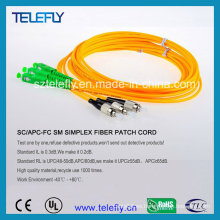 Cable de cable de parche SC / APC-FC / PC